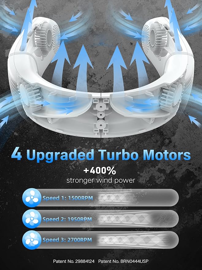 NEW LED WIRELESS NECK FAN