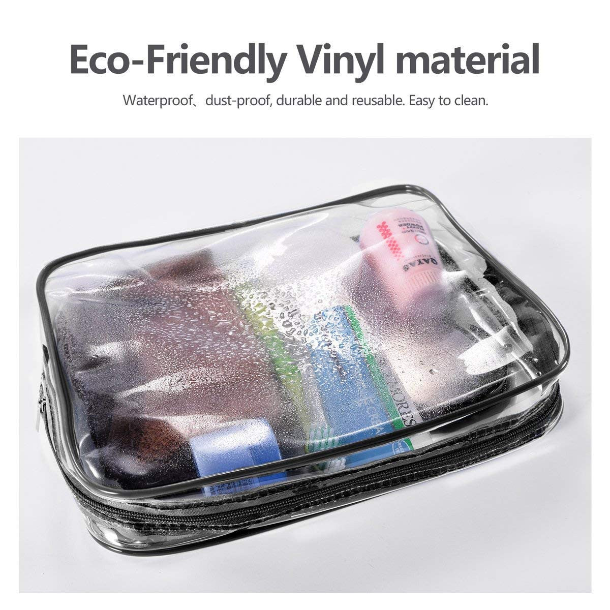 Transparent 3 pcs Wash Bag