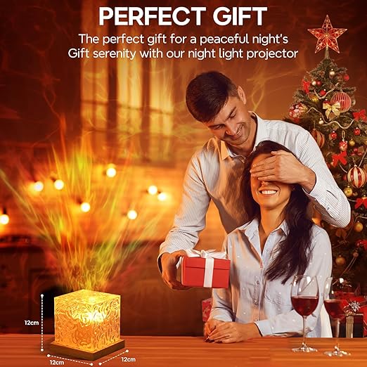 Ocean Wave Projector 3D Water Wave Effect Romantic LED Night Light