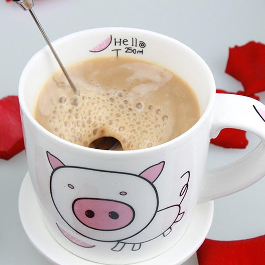 Coffee beater Stainless Steel Battery Operated Portable Hand Blender