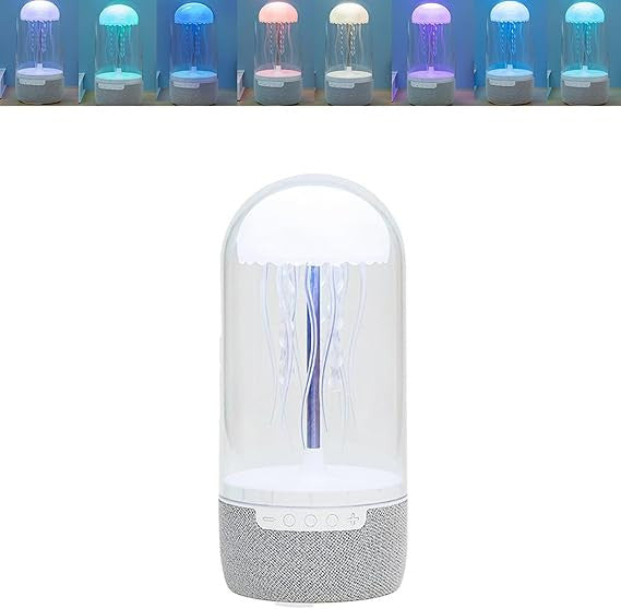 Jellyfish Speaker Lamp,8 Colors Changing Lamp Bluetooth & Speaker