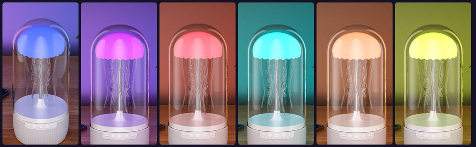 Jellyfish Speaker Lamp,8 Colors Changing Lamp Bluetooth & Speaker