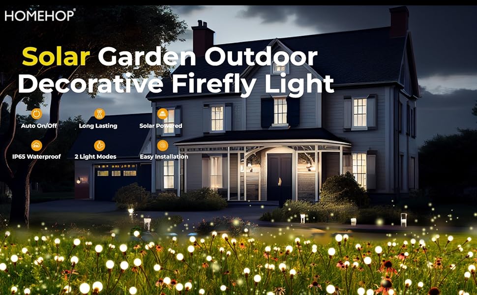 SOLAR GARDEN LIGHTS (2 PCS SET)