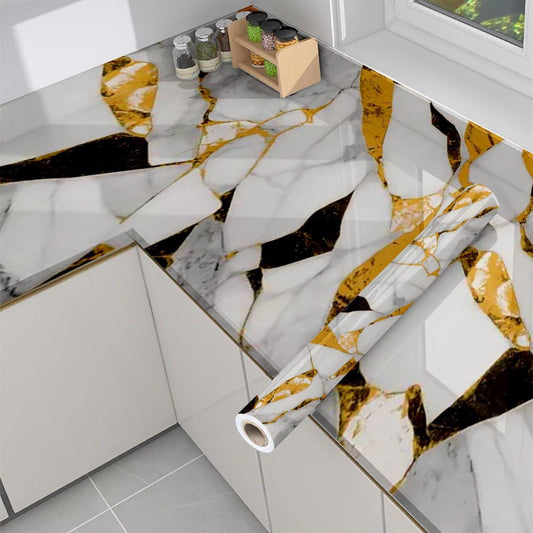 White, Gold, Black Wallpaper(60*200 CM)