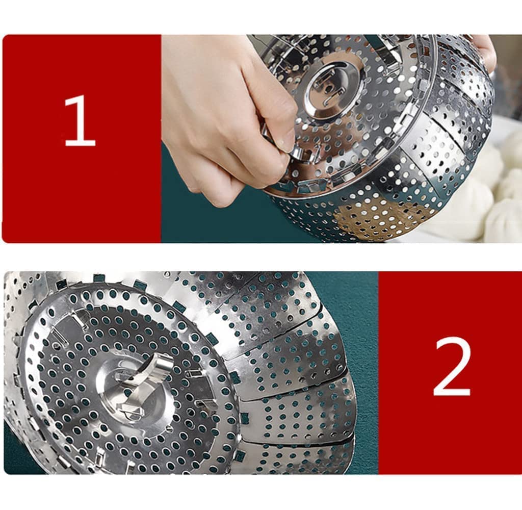 S S FOLDING STEAMER BASKET