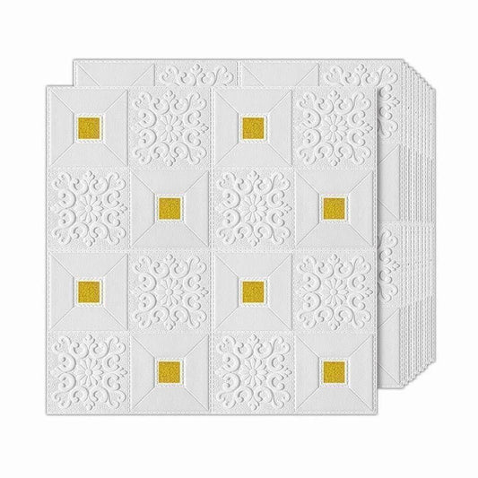 3D Flower Foamsheet Brick Texture Wallpaper (70x77cm)