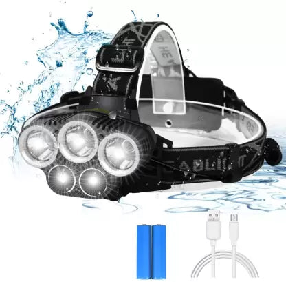 k85 5 Led Headlamp Flashlight 6 Modes